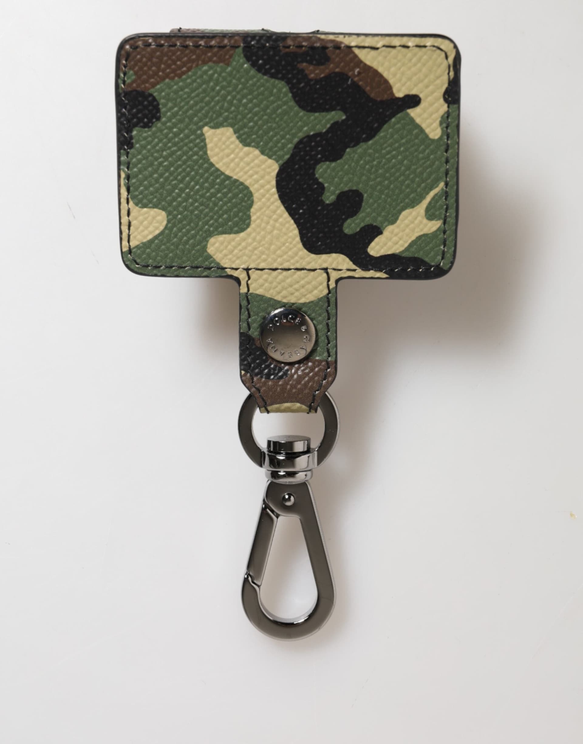 Multicolor Camouflage Leather Metal Accessory Airpods Case - 5