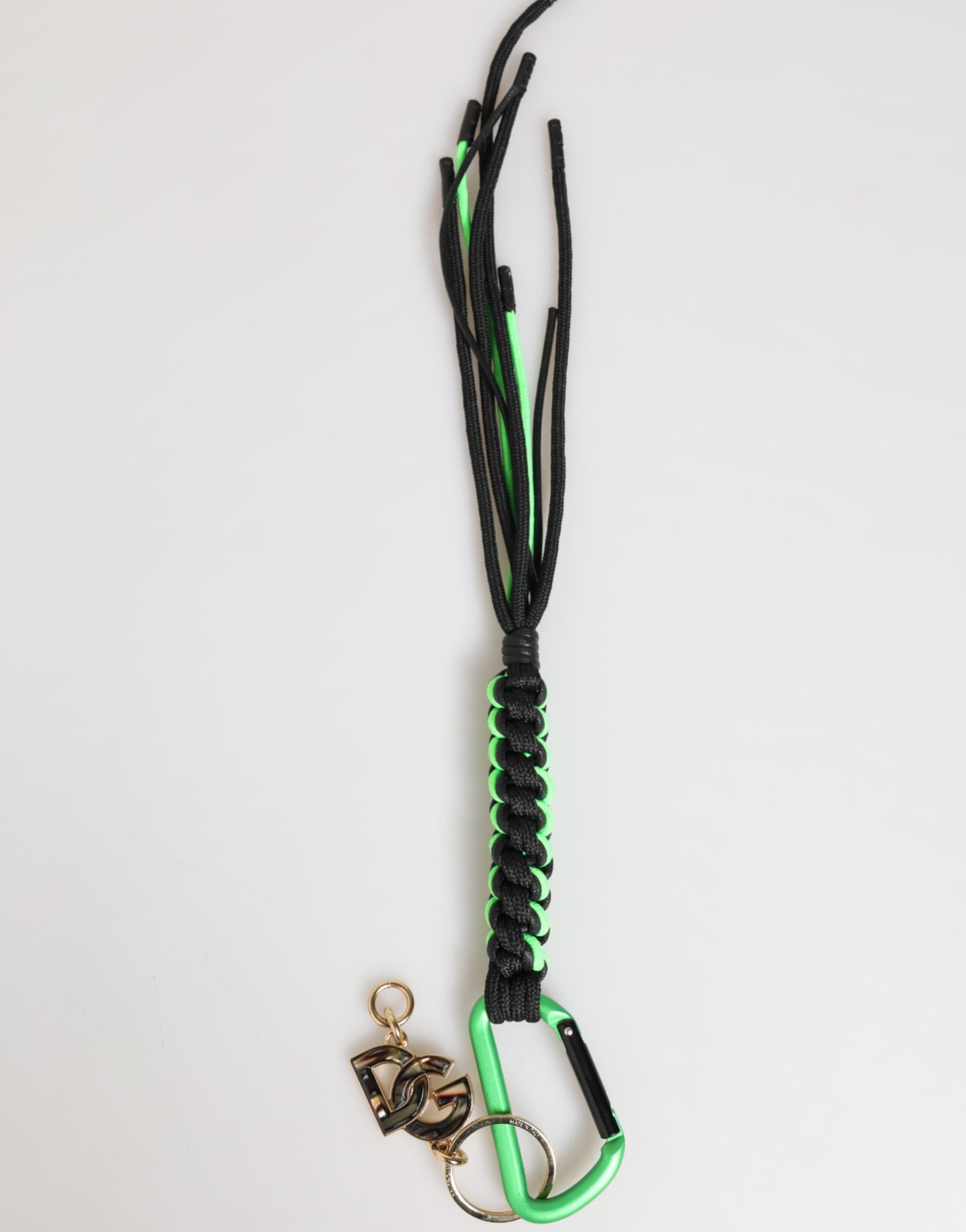 Multicolor Polyester Tape String DG Logo Keychain Keyring - 2