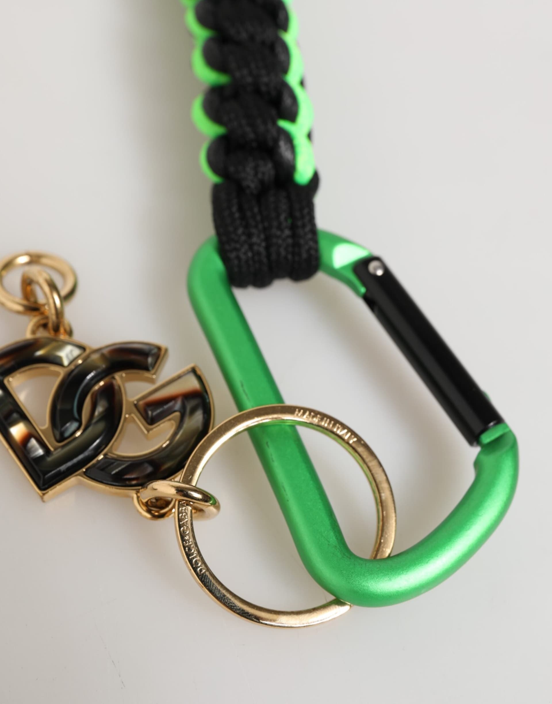 Multicolor Polyester Tape String DG Logo Keychain Keyring - 4