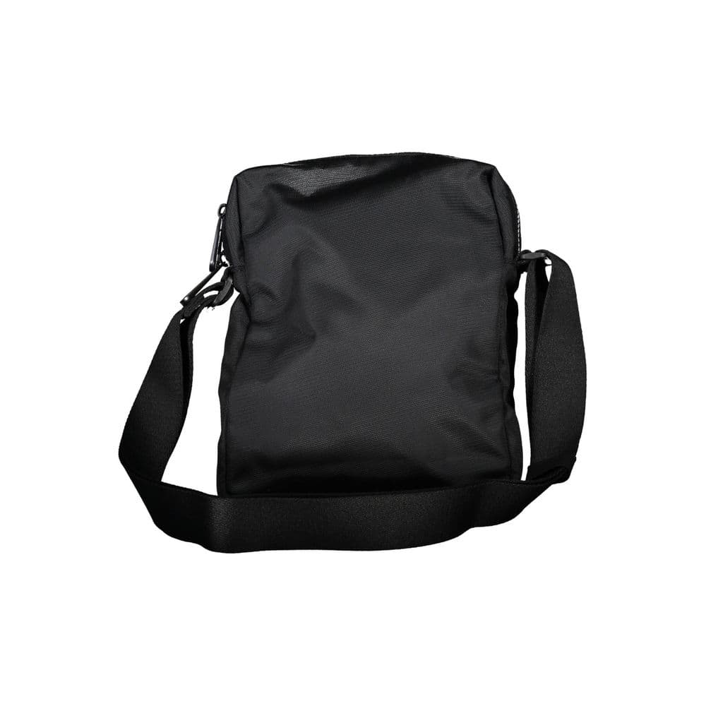 Black Polyester Men's Shoulder Bag - 2