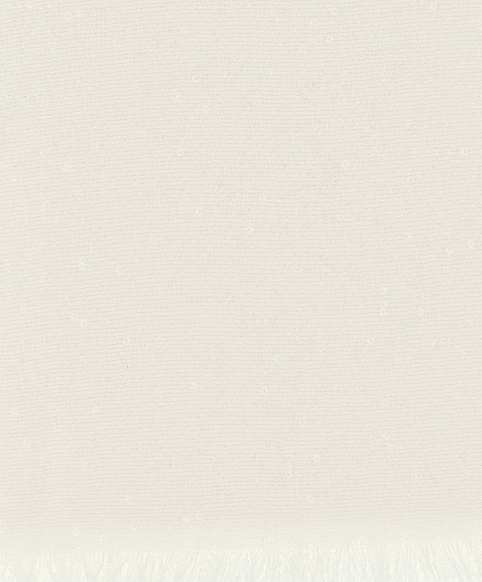 White Cashmere Scarf - 2