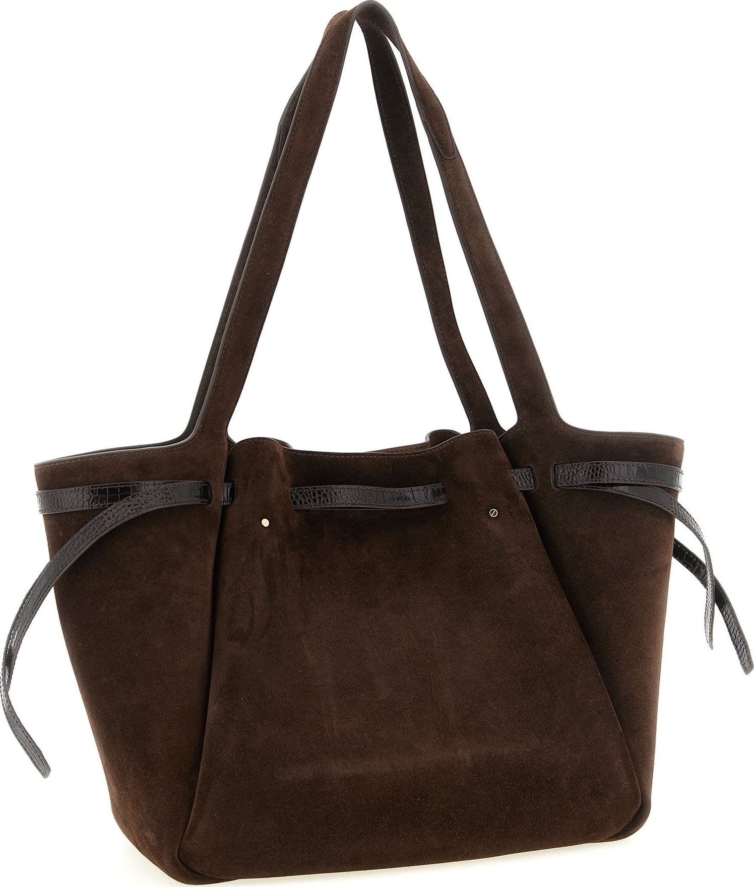 Brown Bovine Leather Tote Bag - 2