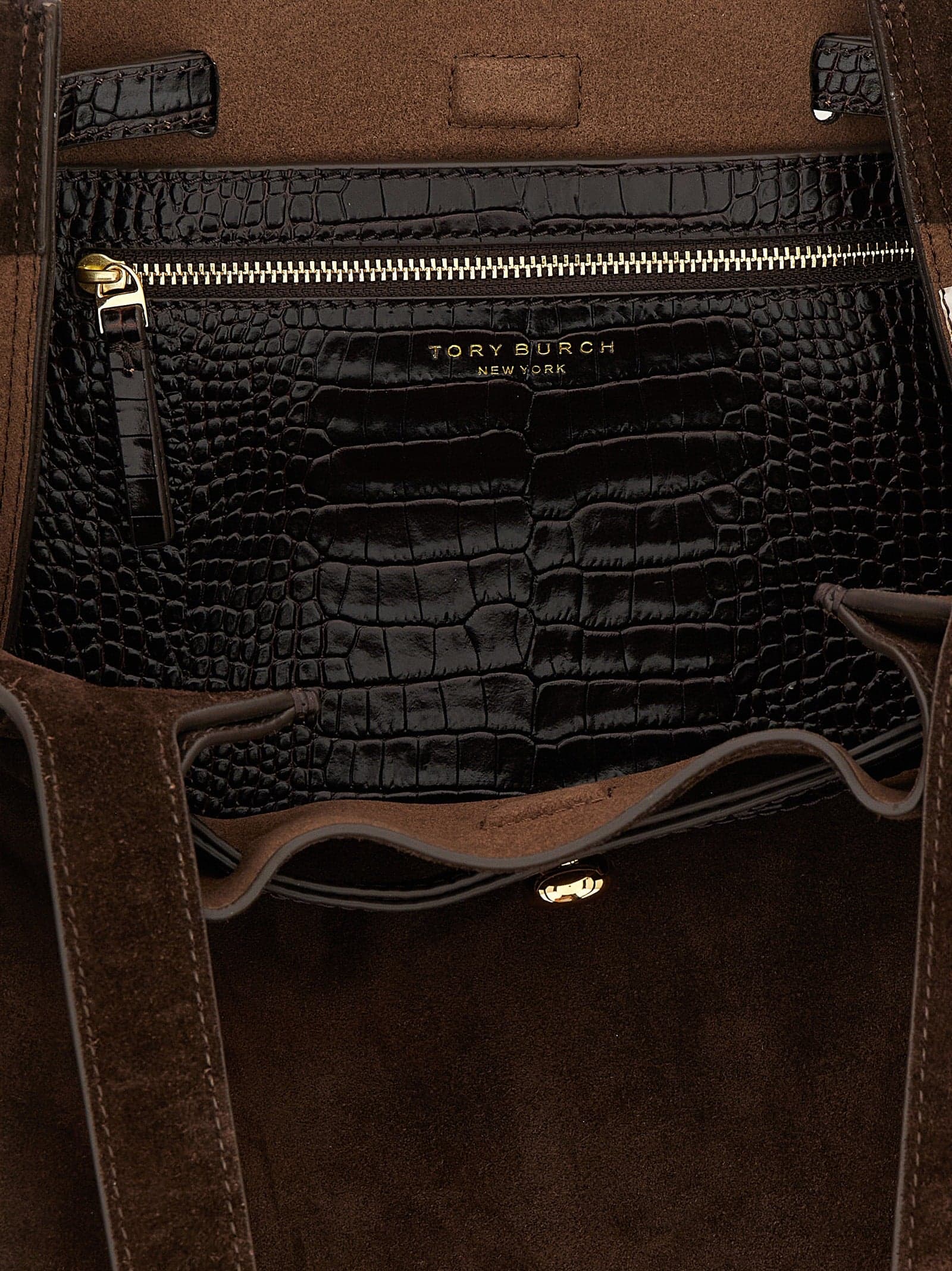 Brown Bovine Leather Tote Bag - 4