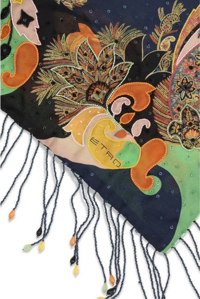 Multicolor Silk Scarf - 3