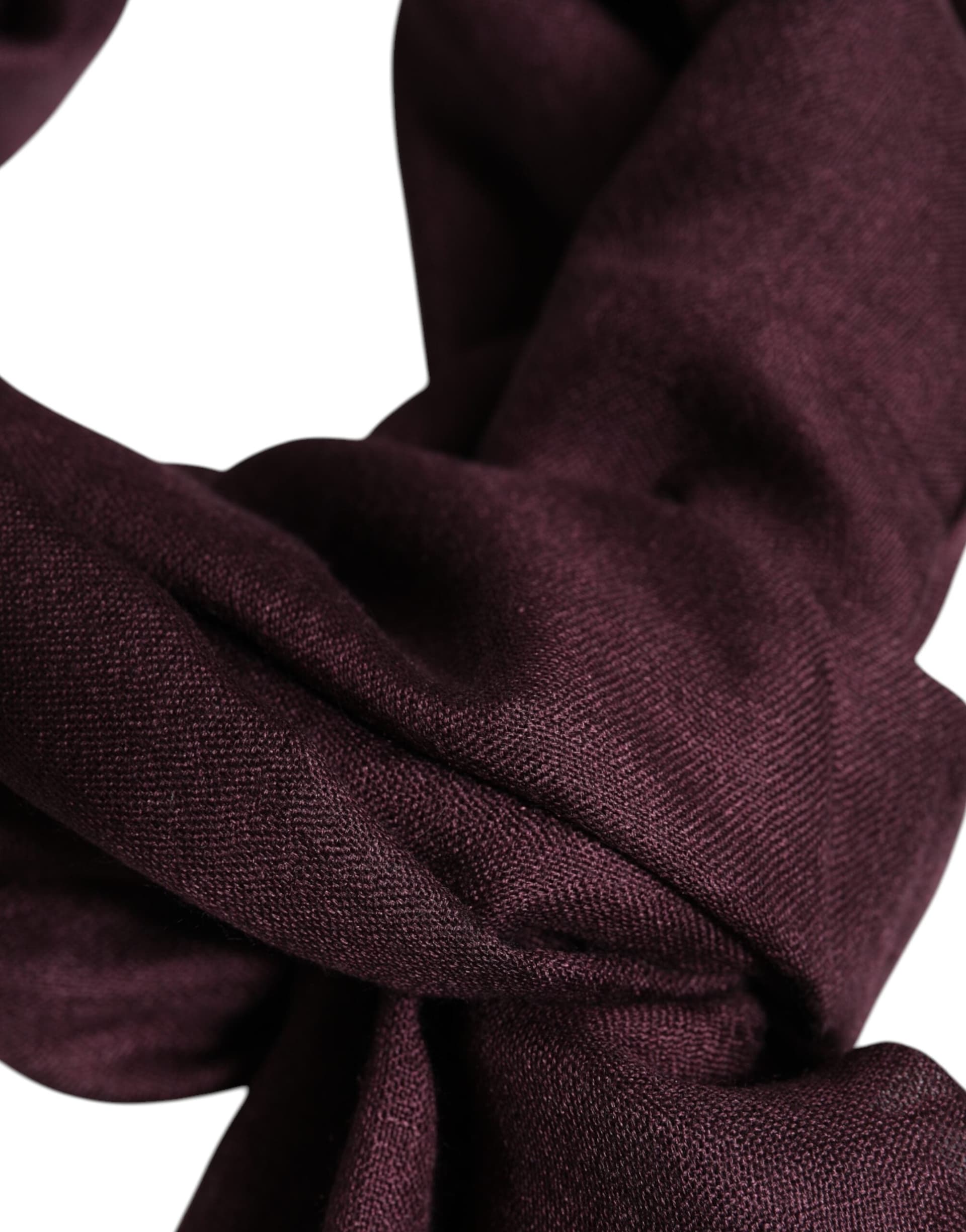 Maroon Cashmere Neck Warmer Wrap Shawl Scarf - 3