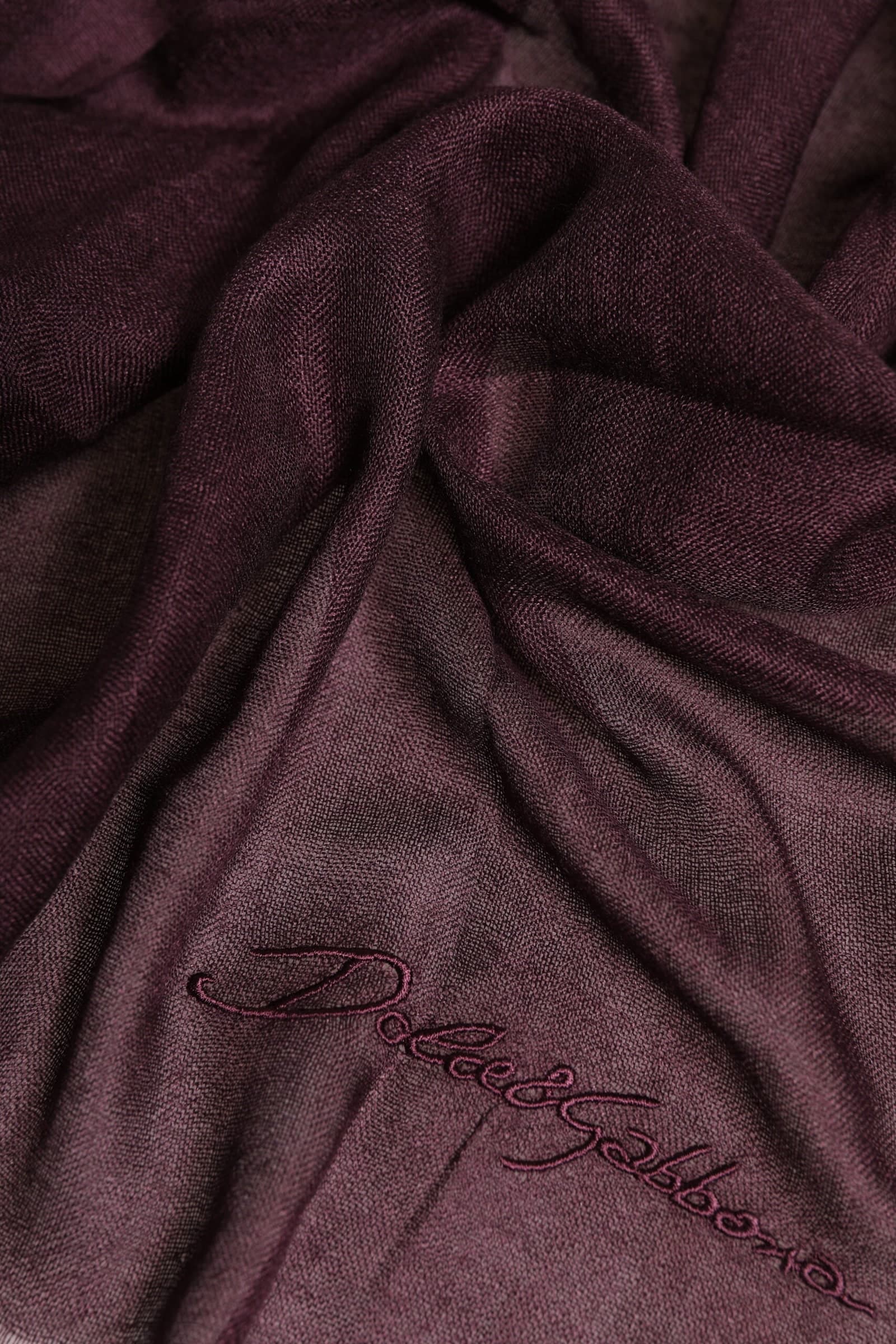 Maroon Cashmere Neck Warmer Wrap Shawl Scarf - 5