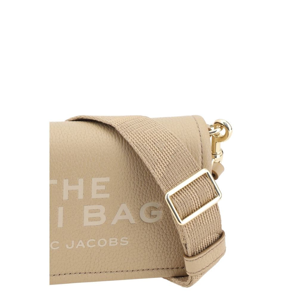 Beige Calf Leather Bos Taurus Shoulder Bag - 4