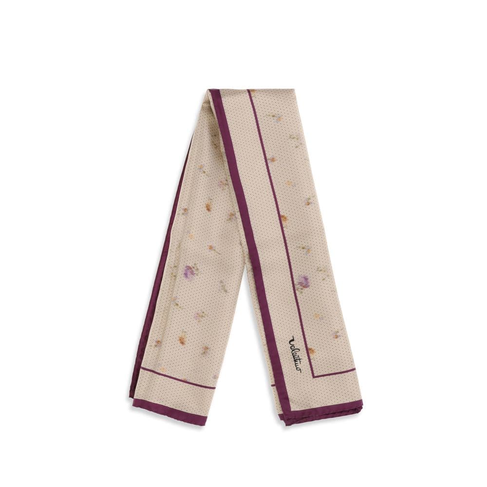 Beige Silk Scarf - 2