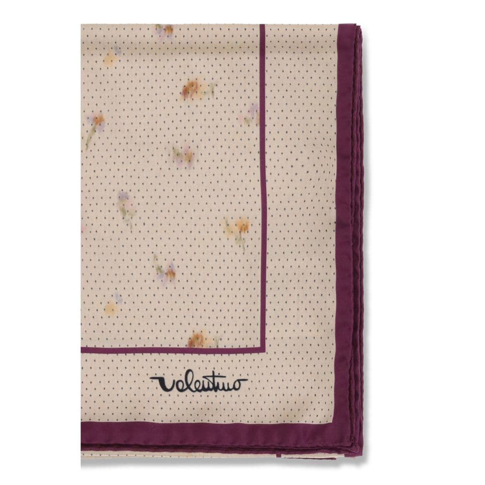 Beige Silk Scarf - 3