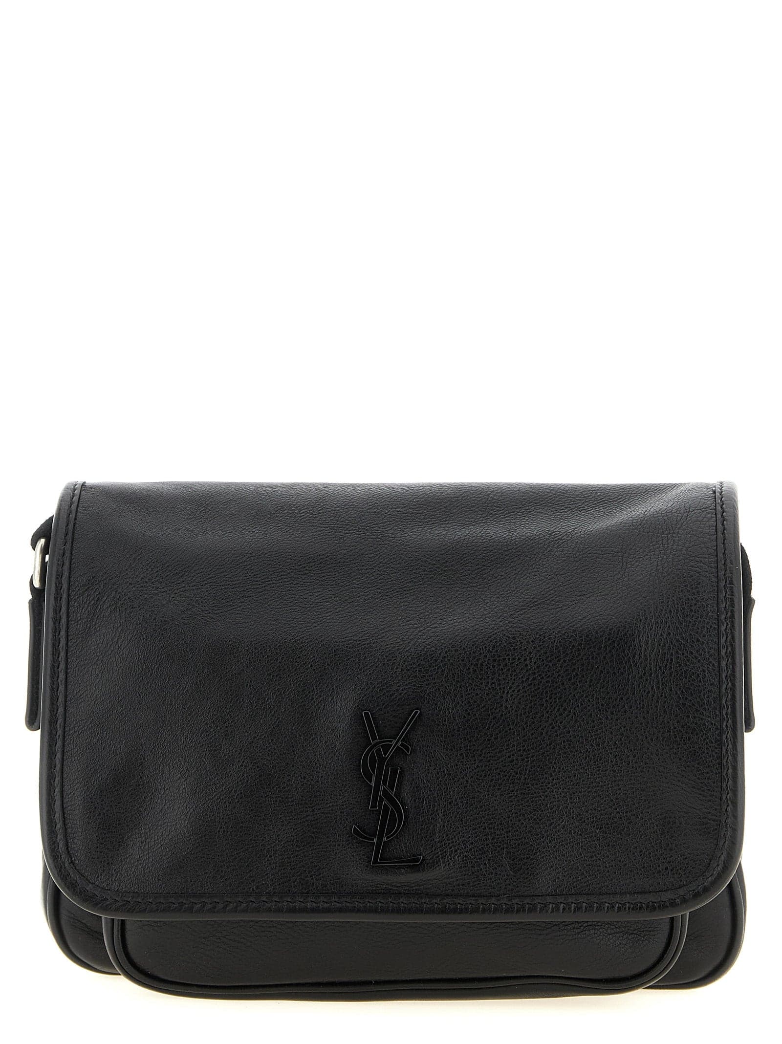 Black Calfskin Crossbody Bag
