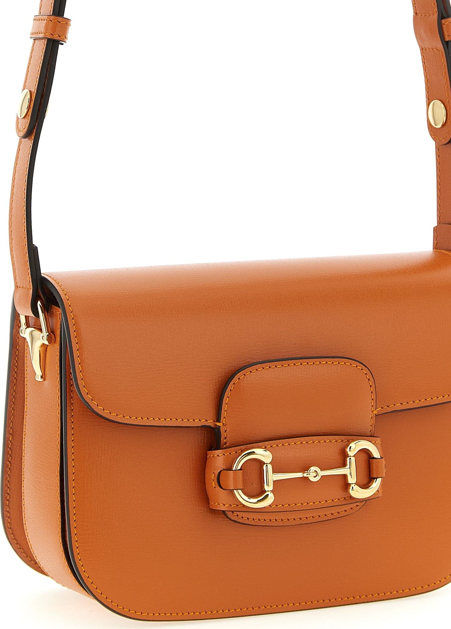 Orange Calfskin Shoulder Bag - 3
