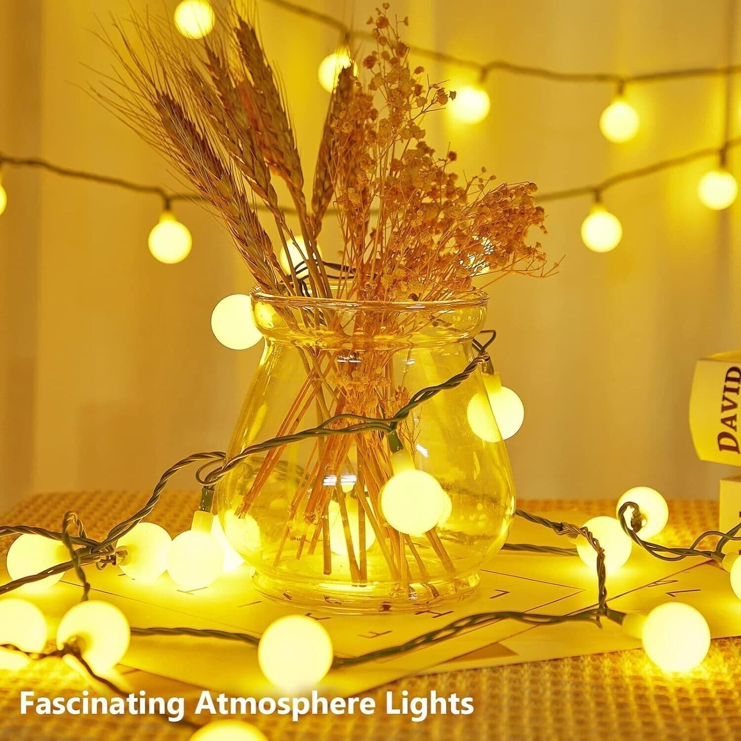 Luci Natale Interno Lucine Balcone - Decorative Catena Luminosa 15M - 5