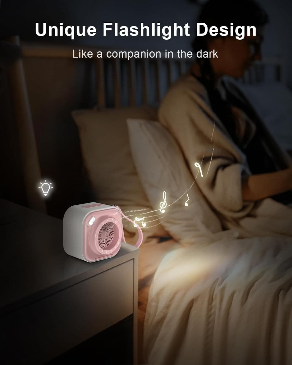 EWA Mini altoparlante wireless Bluetooth con cordino wireless portatile Rosa - 2