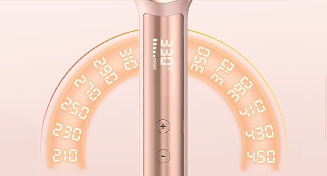 Spazzola Lisciante per Capelli Oro Rosa Pettine Lisciante Ionico Terviiix - 10
