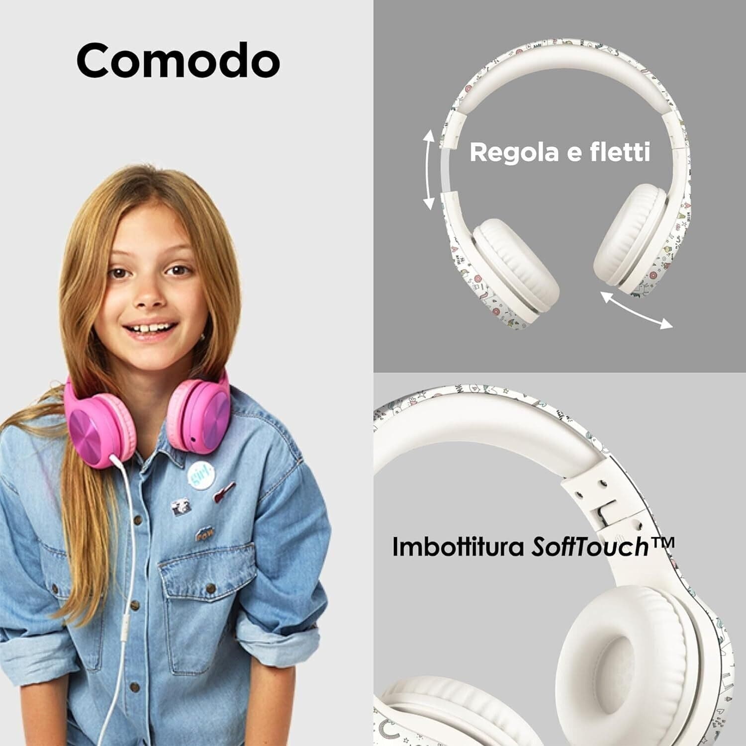 Lilgadgets Connect+Pro Cuffie per ragazze per la scuola - Progettate pensando - 4