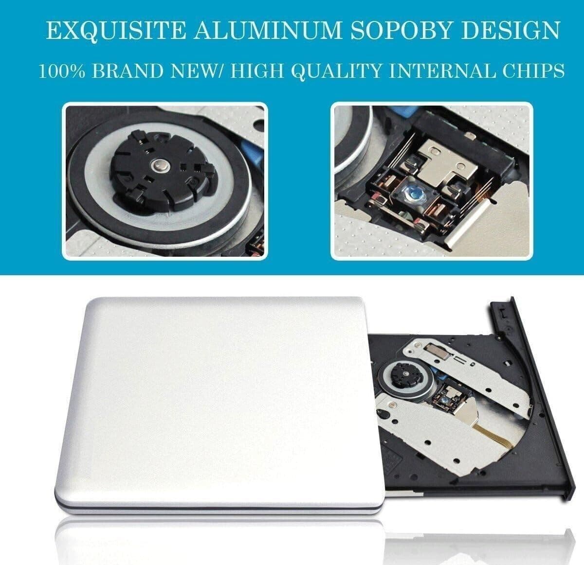 Sopoby ODP95 Masterizzatore  Driver DVD-RW Super Slim, in lega di alluminio - 3