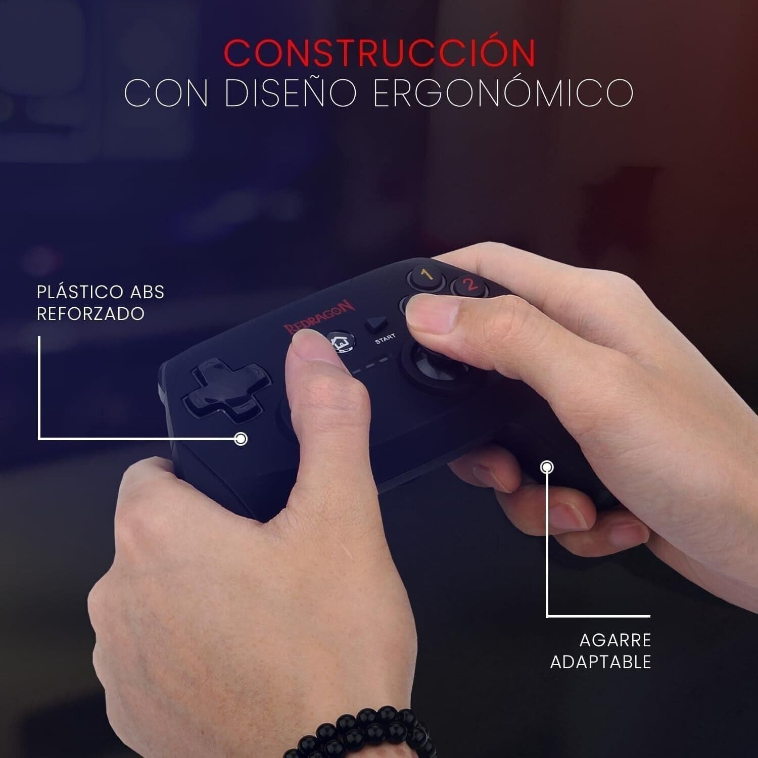 CONTROLLER GAMEPAD WIRELESS REDRAGON Harrow G808 compatibile con PC e PS3 - 2
