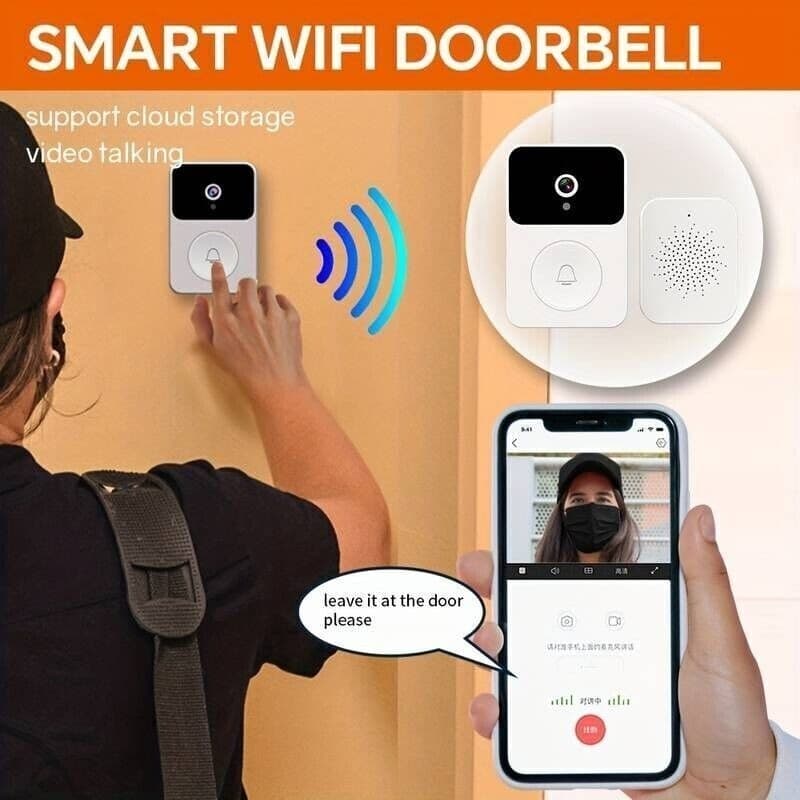 Campanello Video Remoto Senza Fili, App per la Casa Bianca Condivisione - 4