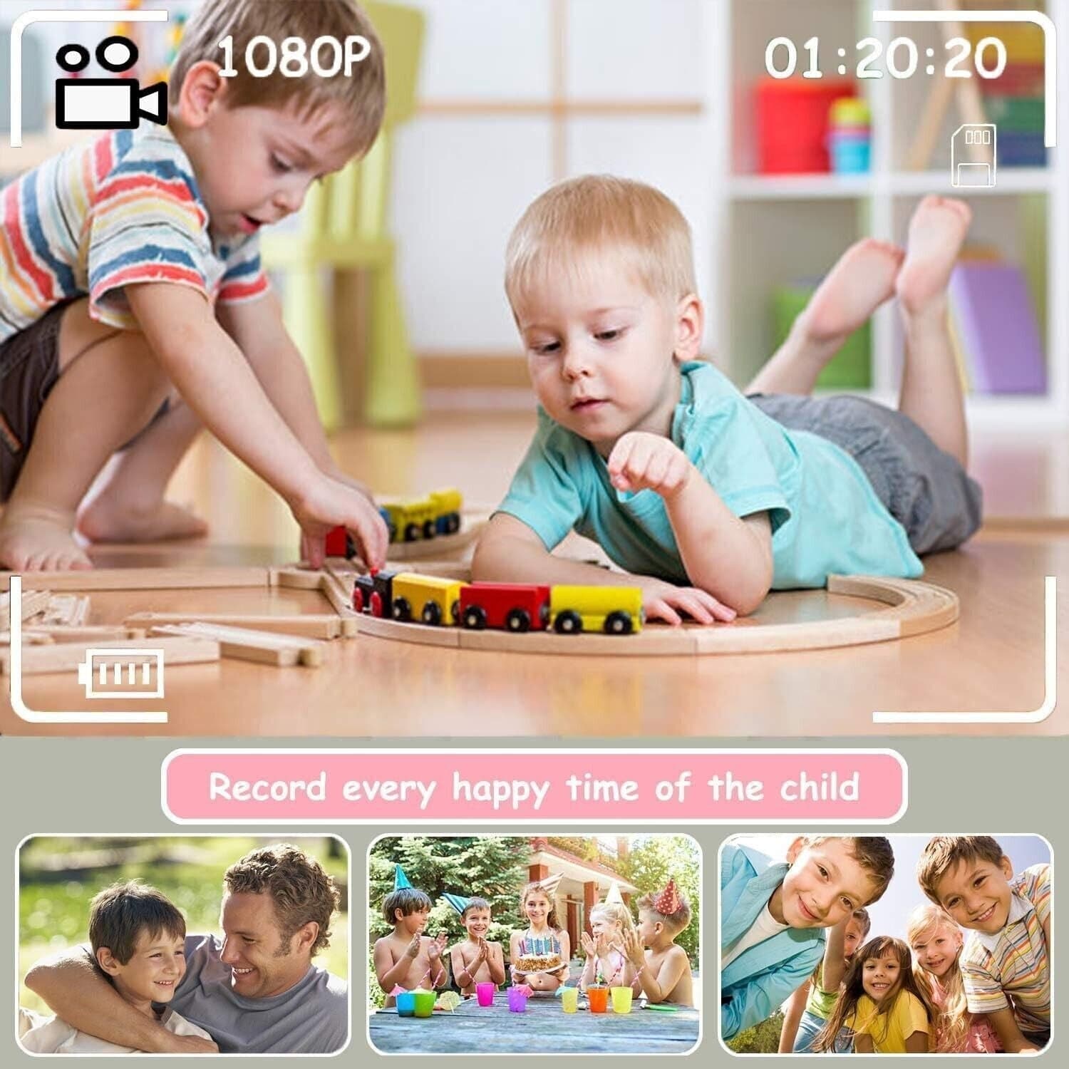 Fotocamera Digitale per Bambini, Fotocamera Giocattolo per Bambini con Schermo - 5