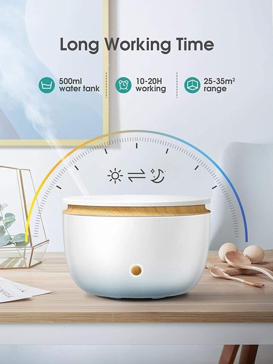 Smart WiFi Wireless Oil Diffuser Umidificatore App Controllo vocale Diffusore - 4