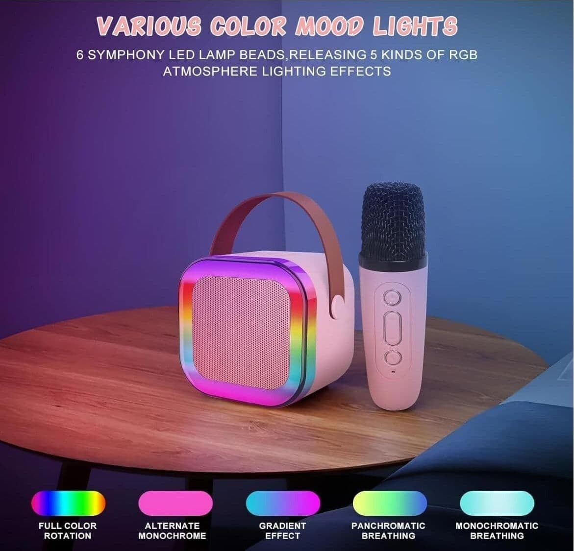 K12 Bluetooth Karaoke Machine Sistema di altoparlanti PA portatile 5.3 con 1-2 m - 6