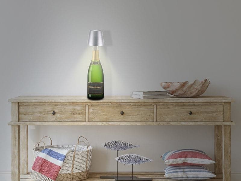 Lampada da Tavolo Senza Fili 2in1 Adattatore per bottiglie incluso Bper - 6