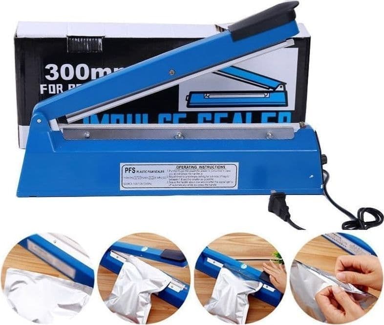 Sigillatrice elettrica a pressione manuale ,termica a impulsi per sigillatura - 3