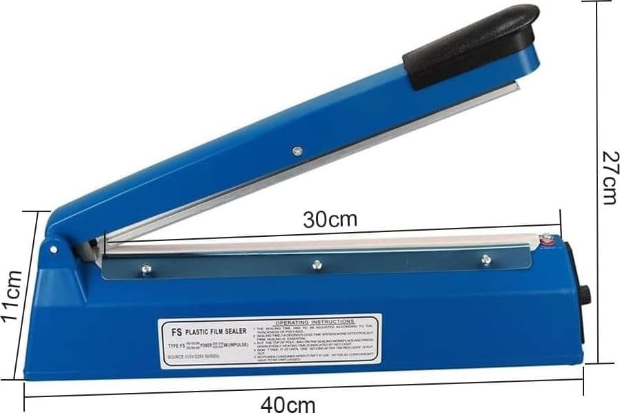 Sigillatrice elettrica a pressione manuale ,termica a impulsi per sigillatura - 6