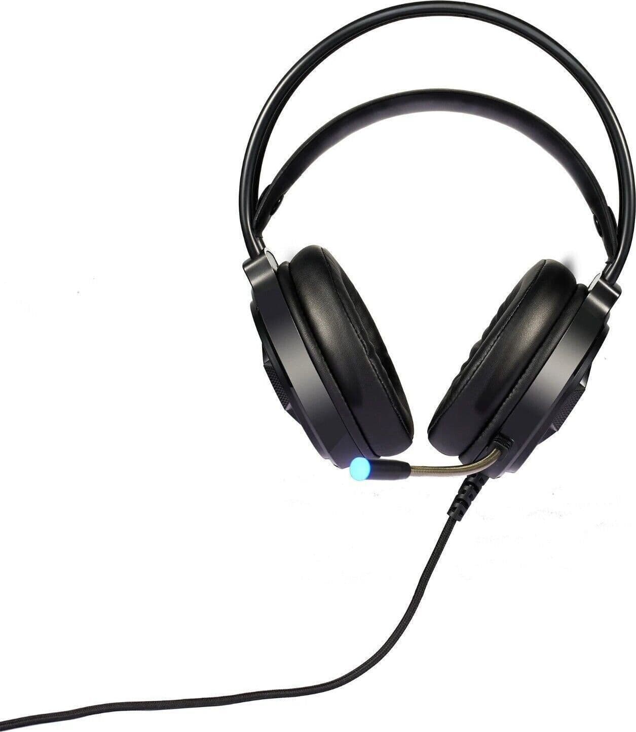 DeyHua RGB Cuffie da gioco per PC PS4 con microfono flessibile HD Cuffie da 3,5 - 8