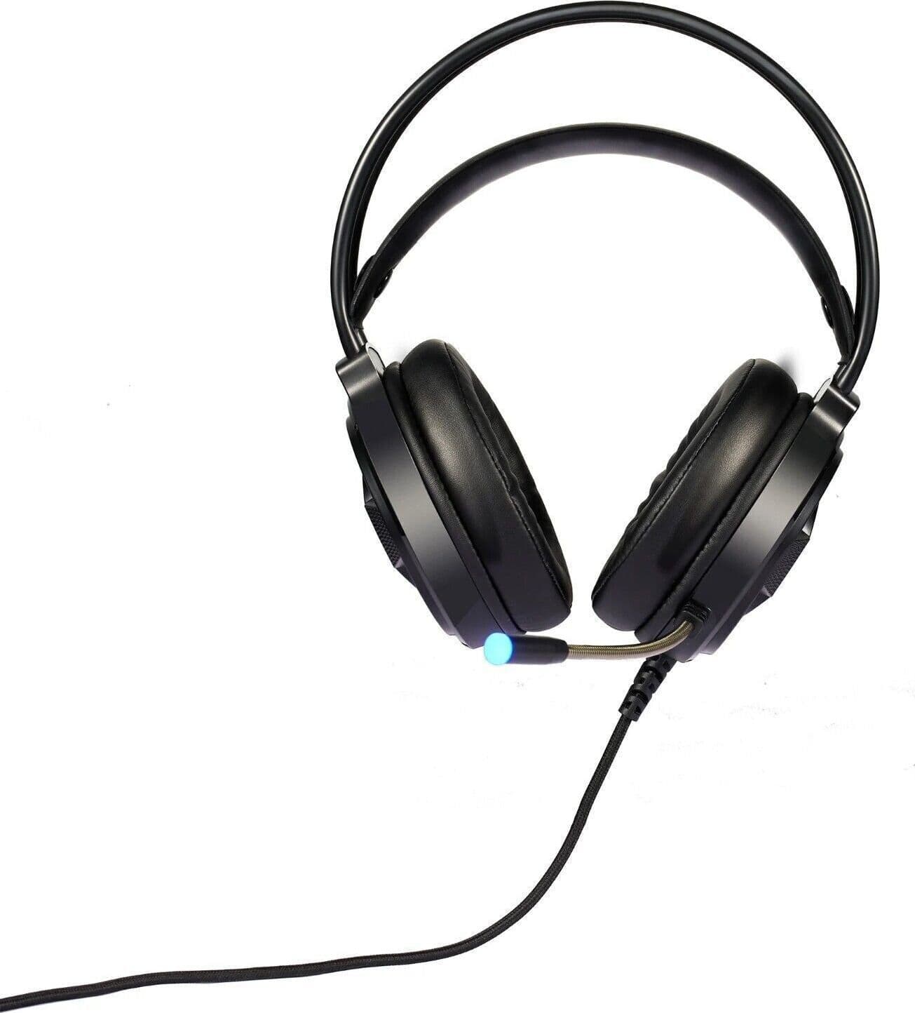 DeyHua RGB Cuffie da gioco per PC PS4 con microfono flessibile HD Cuffie da 3,5 - 7