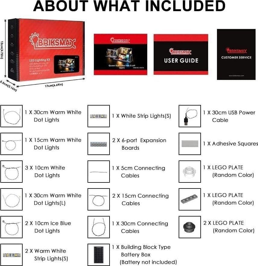 BRIKSMAX Kit di Illuminazione a LED per Creator Queer-Eyes - The Fab 5 Loft - 4