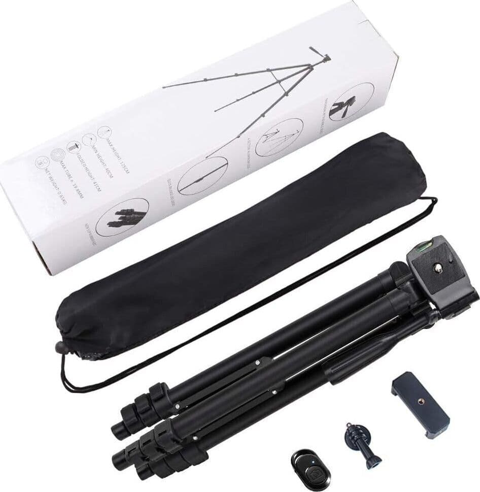 Treppiede 125cm per Cellulare Fotocamera con Supporto Smartphone Bluetooth - 6