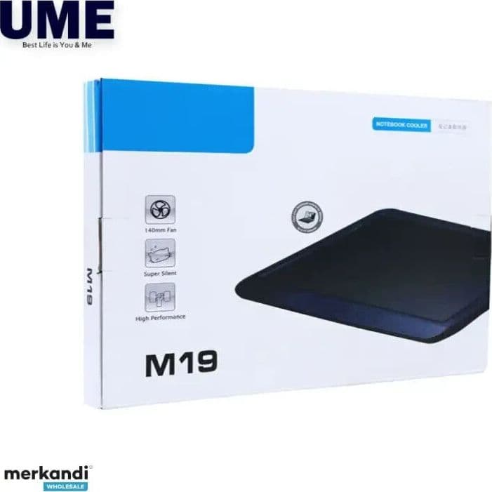 Supporto per LAPTOP Notebook Cooler M19  Design supersottile ventola singola - 2