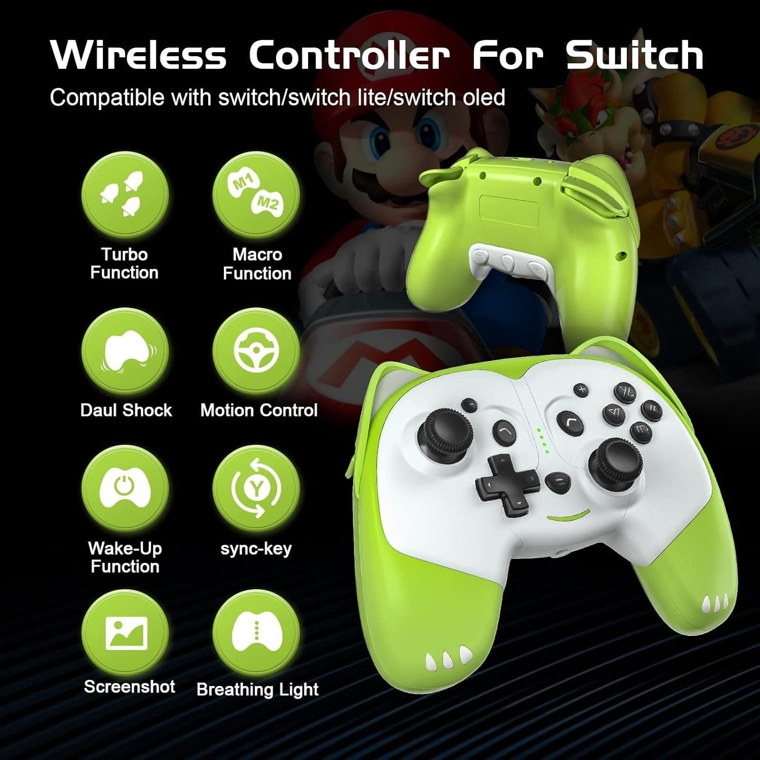 Controller wireless per Nintendo Switch OLED Lite Pro Switch Bluetooth - 5