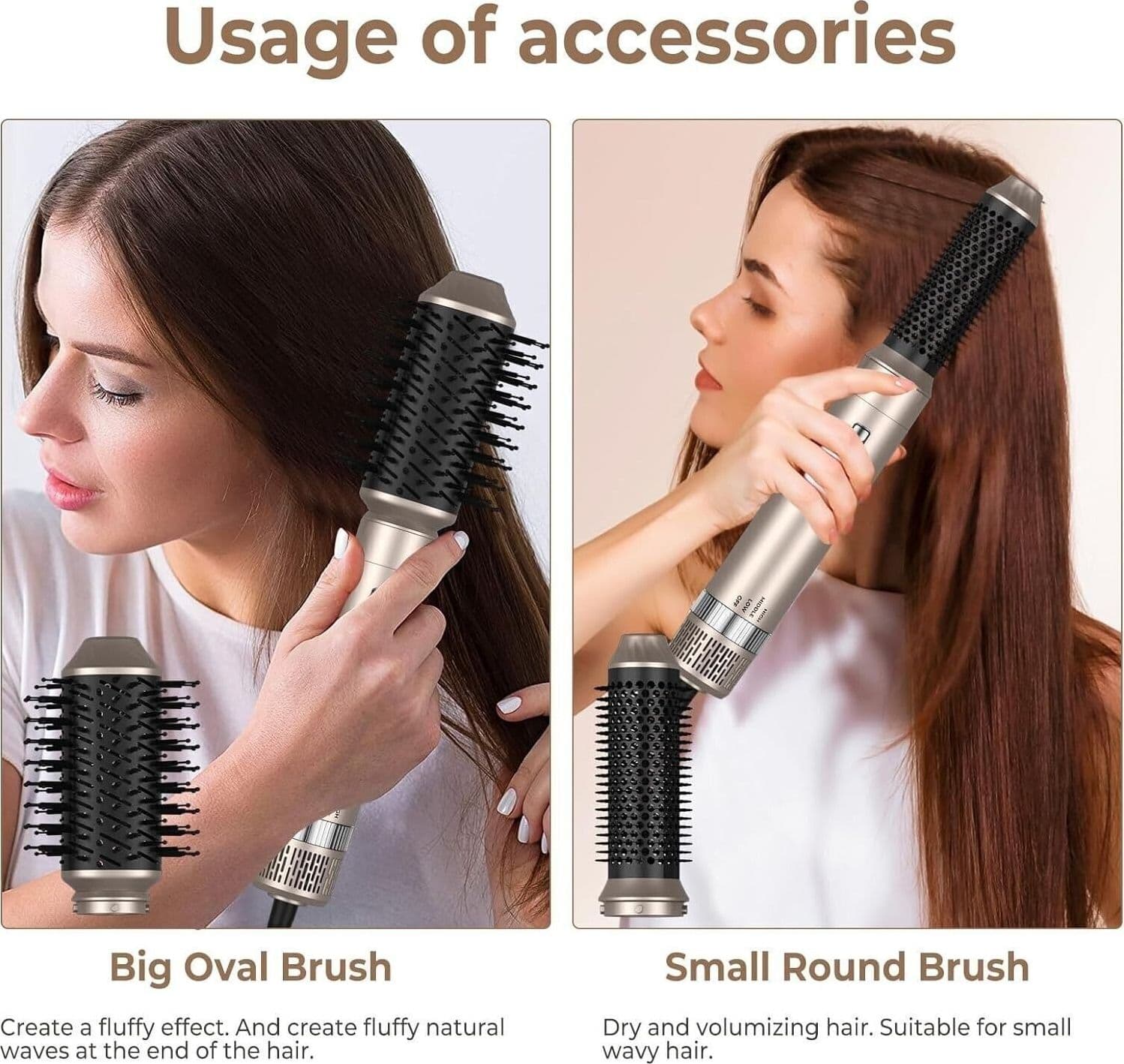 Spazzola Asciugacapelli Air Styler 6 in 1, UKLISS Hair Styler con Ferro - 2