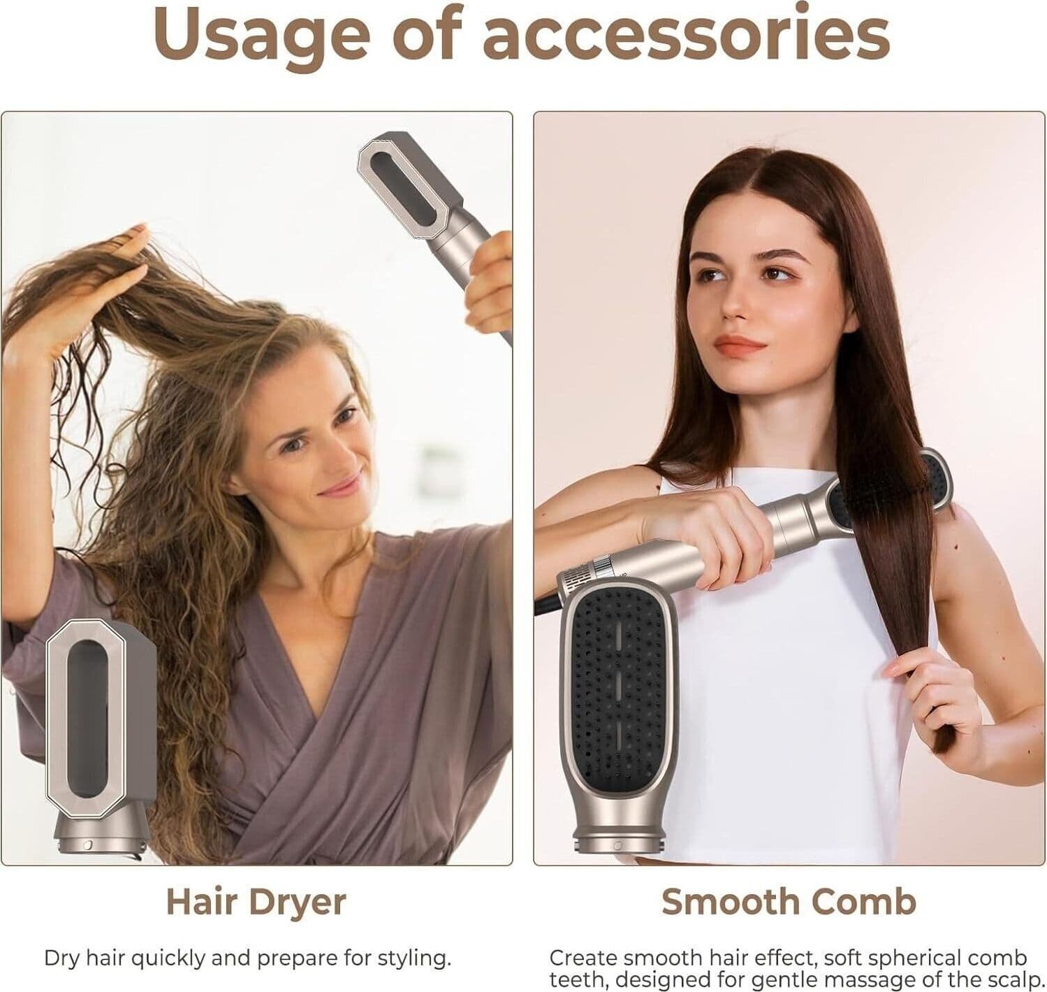 Spazzola Asciugacapelli Air Styler 6 in 1, UKLISS Hair Styler con Ferro - 3