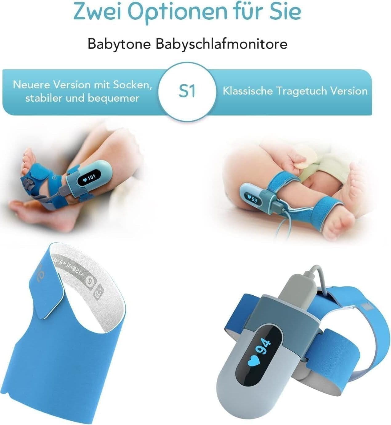 Pulsossimetro Pulsimetro pediatrico BabyO2 infantile saturimetro neonati - 2