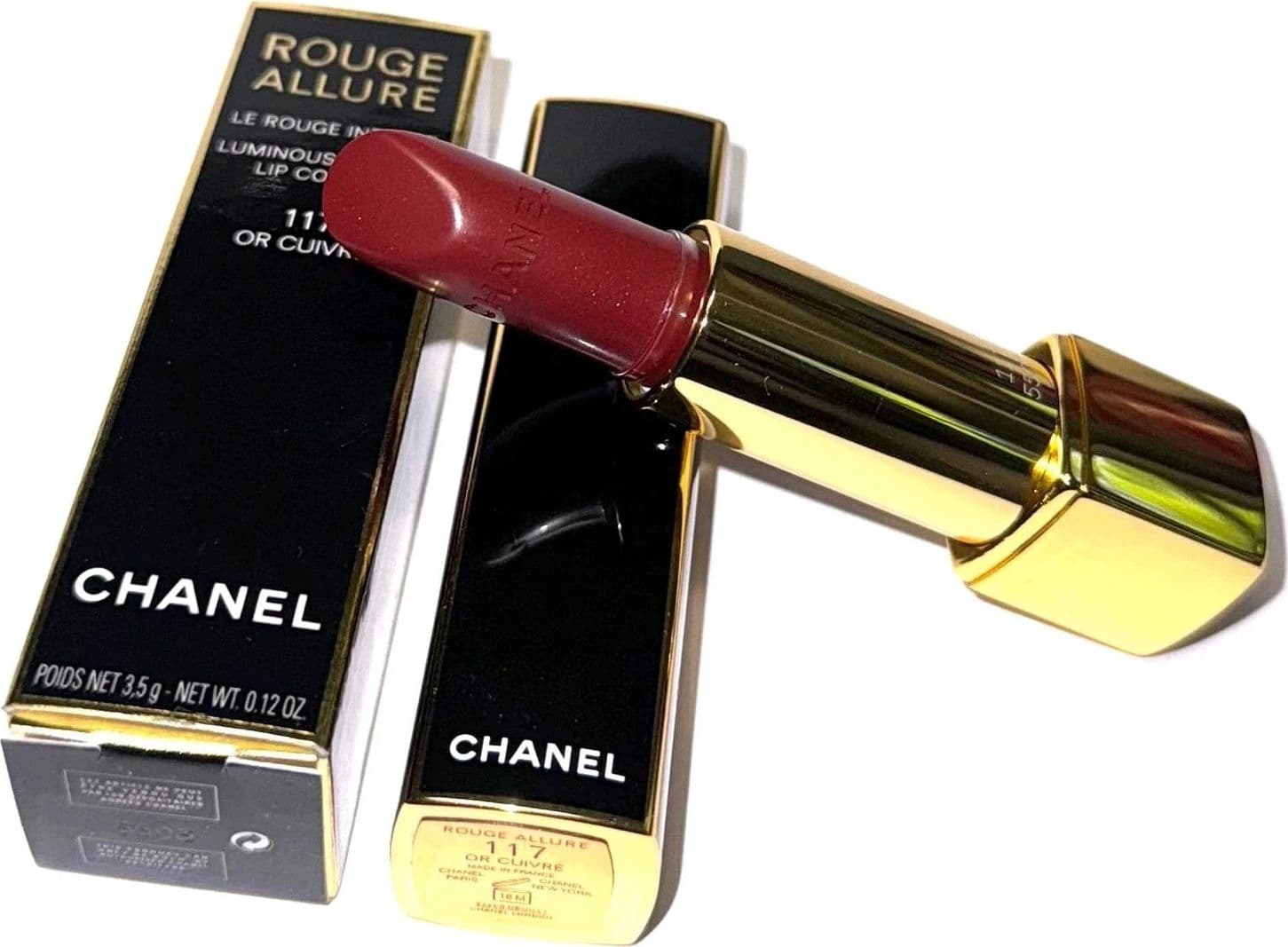 Chanel Rouge Allure colore labbra intenso luminoso 117 o Cuivré 3,5 g Rossetto - 3