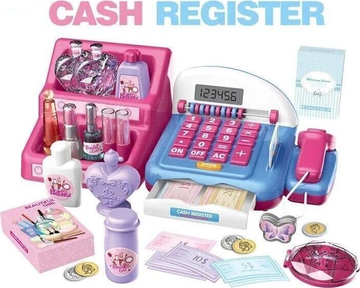Set da Gioco elettronico con registratore di Cassa Abaco, calcolatrice, Scanner - 8