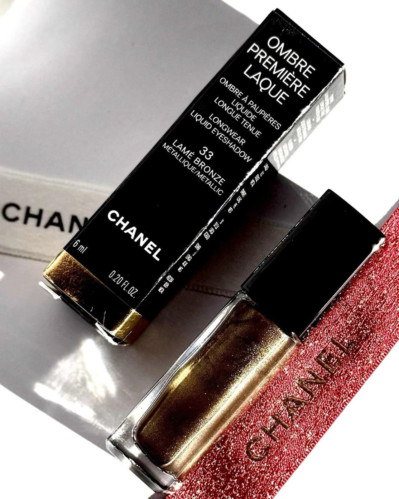 Chanel Ombre Premiere Laque Ombretto Liquido a Lunga Tenuta 33 Bronzo Metallizza - 2