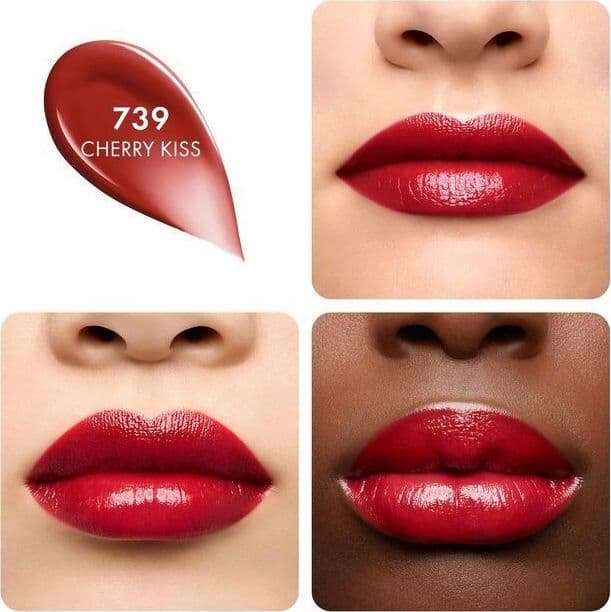 GUERLAIN Kisskiss Shine Bloom - Rossetto brillante N 739 Cherry kiss - 2