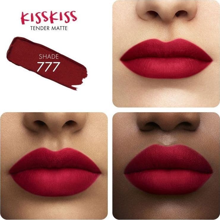 Guerlain KissKiss Tender Matte Rossetto Eternal Red 777 - 2