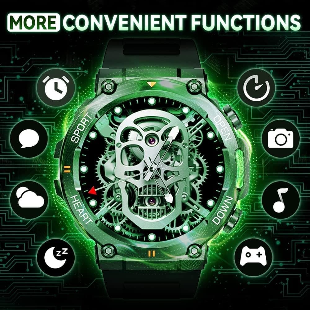 Smartwatch Uomo Orologio Fitness Militari Smart Watch Tracker di attività 35 mm - 5