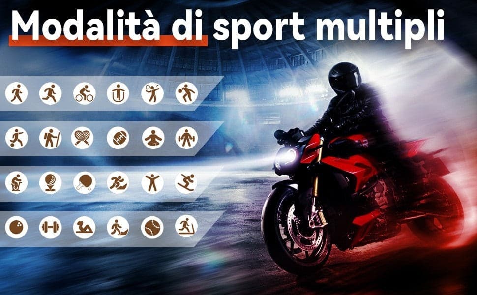 Smartwatch Uomo Orologio Fitness Militari Smart Watch Tracker di attività 35 mm - 7