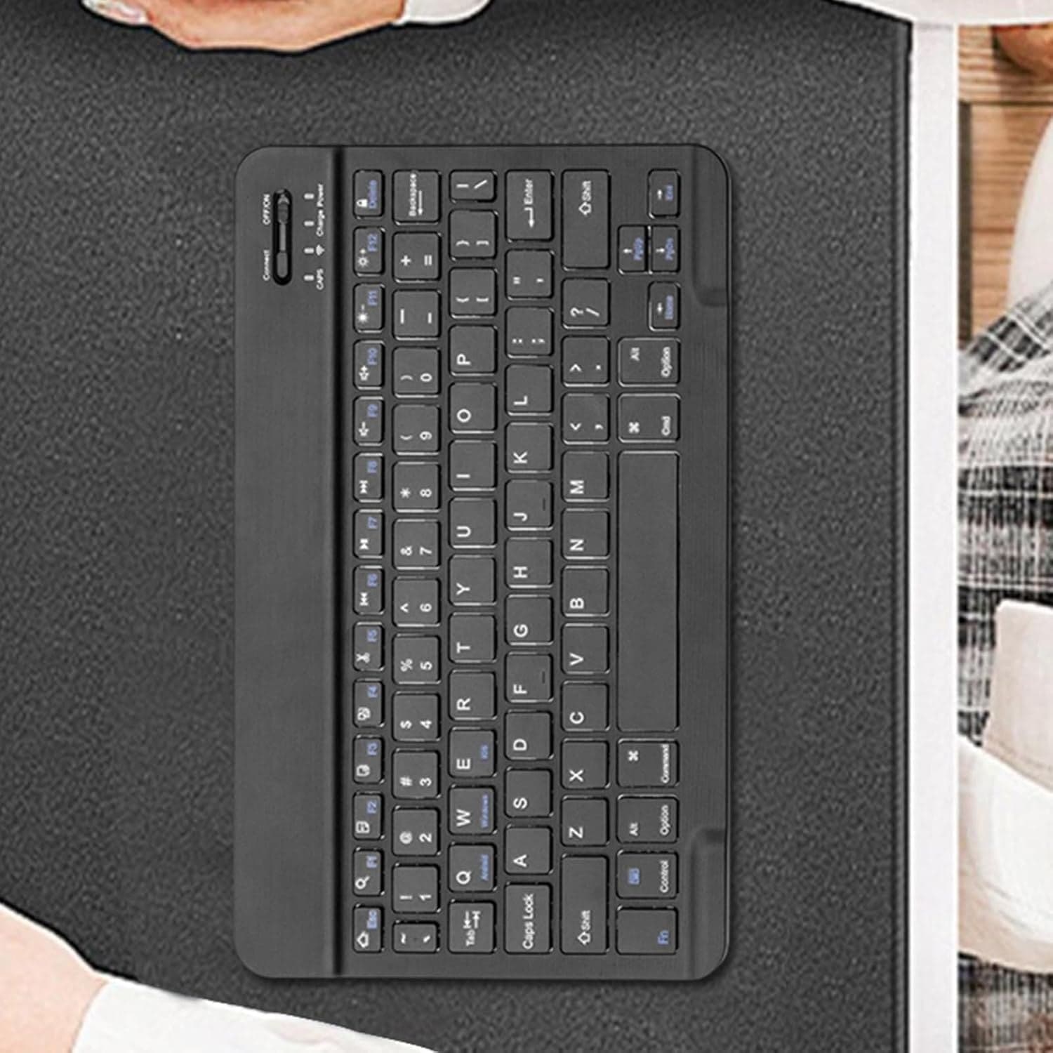 Tastiera wireless  ricaricabile slim  portatile, design ergonomico Bluetooth - 8