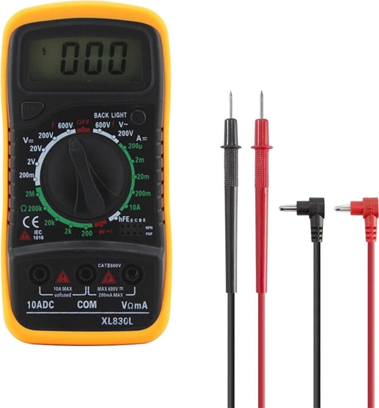 XL830L palmare multimetro Digitale,LCD Portatile AC/DC Ammeter Voltmetro Ohm - 9