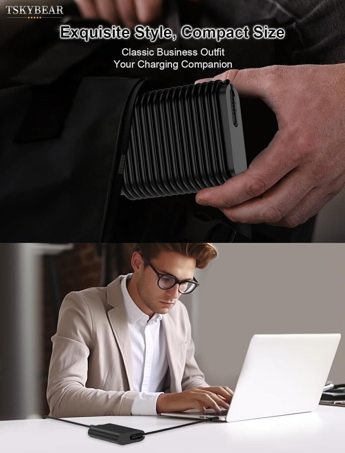 Alimentatore Adattatore Caricatore per laptop Dell e Chromebook da 65 W - USB C - 3