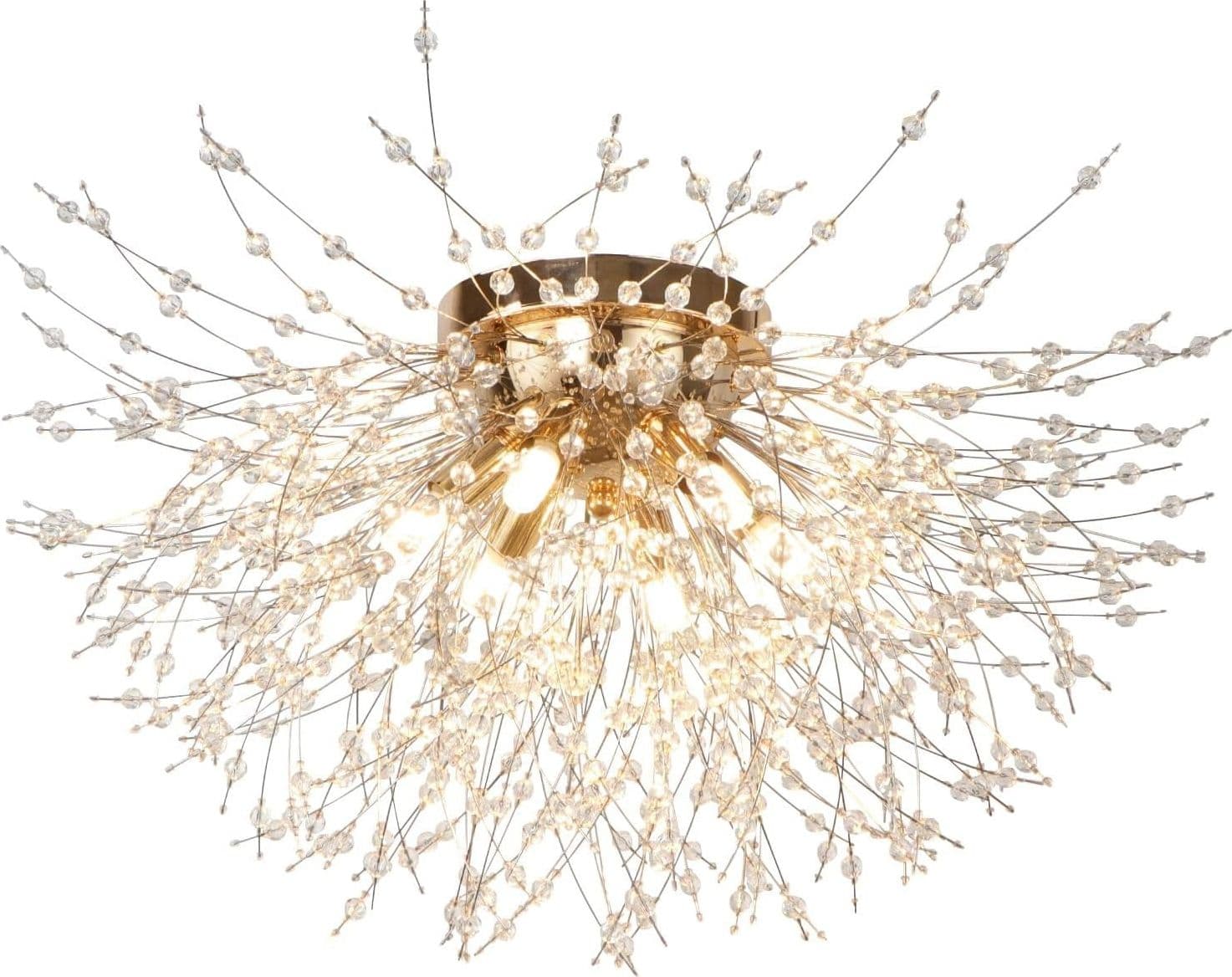 Lampadario Plafoniera Oro Sputnik di Fuochi D'artificio Lampade a Sospensione - 3