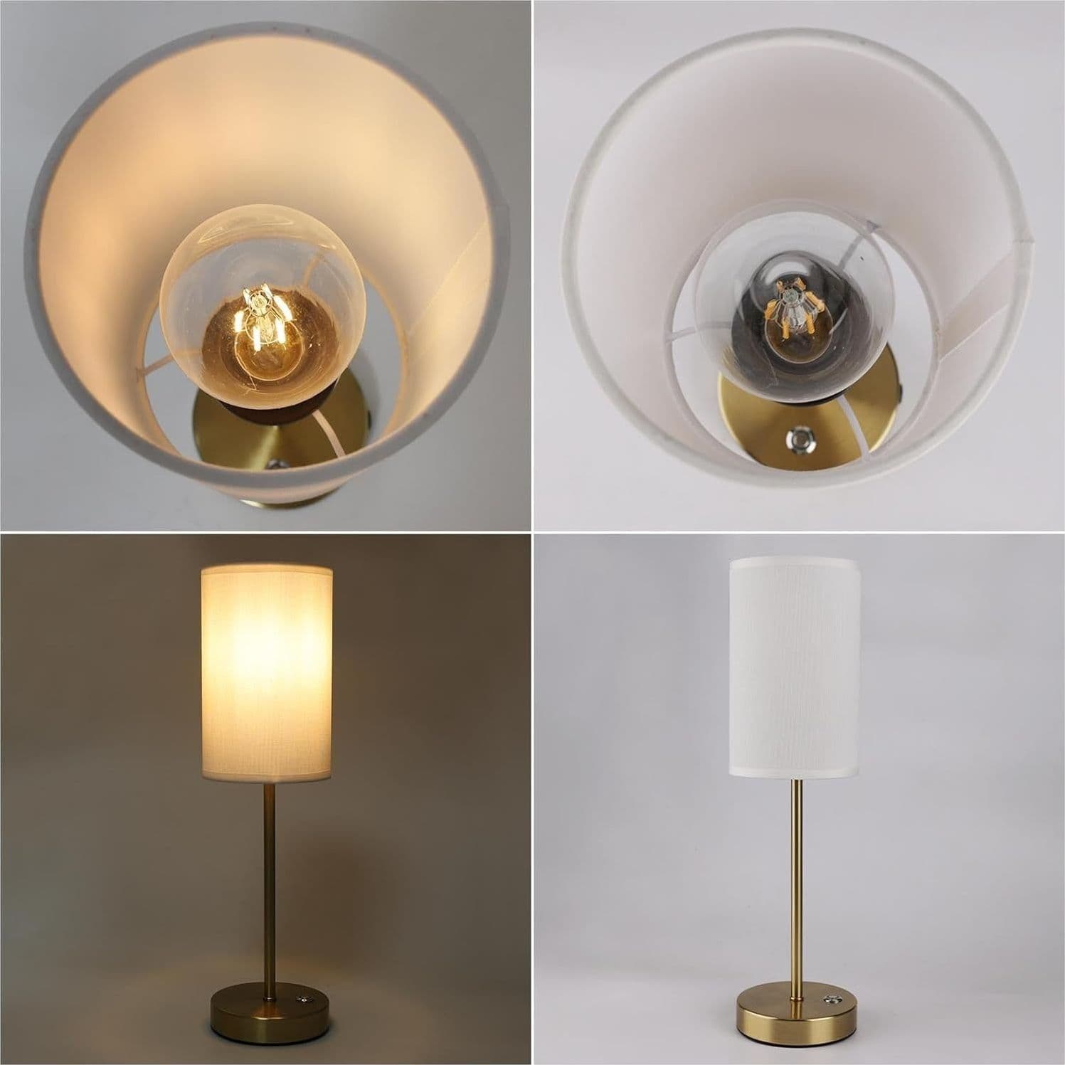 Lampada da tavolo a LED senza fili Oro Set di 2 con batteria da 6000mAh - 2