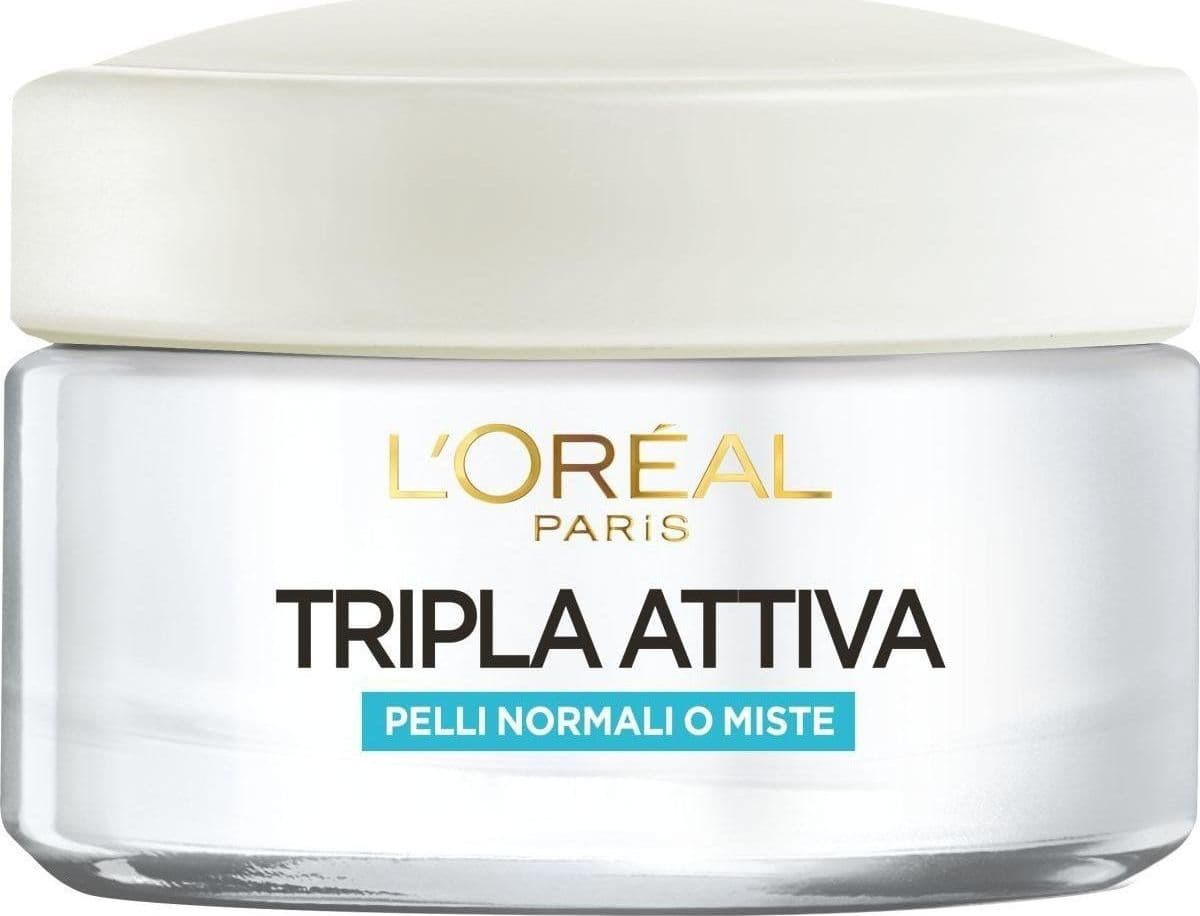 L`Oréal Paris Triple Active Tripla Attiva Crema Idratante Protettiva 50 ML x2 - 2